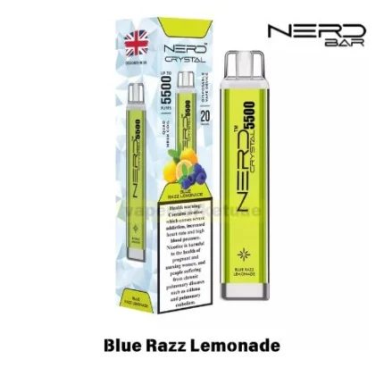Nerd Crystal 5500 Puffs Disposable Vape flavor Blue Razz Lemonade