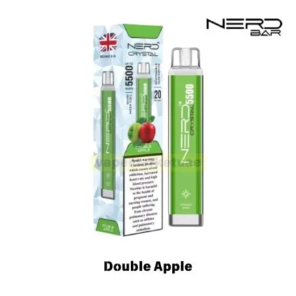 Nerd Crystal 5500 Puffs Disposable Vape flavor Double Apple