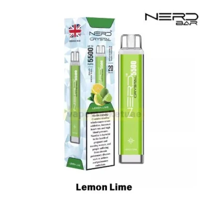 Nerd Crystal 5500 Puffs Disposable Vape flavor Lemon Lime