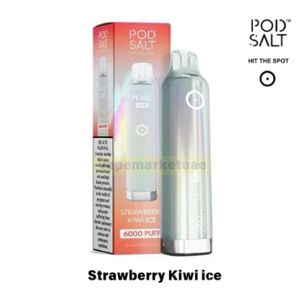 Podsalt Pearl bar 6000 Strawberry Kiwi ice