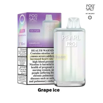 podsalt pearl pro 10000 puffs grape ice